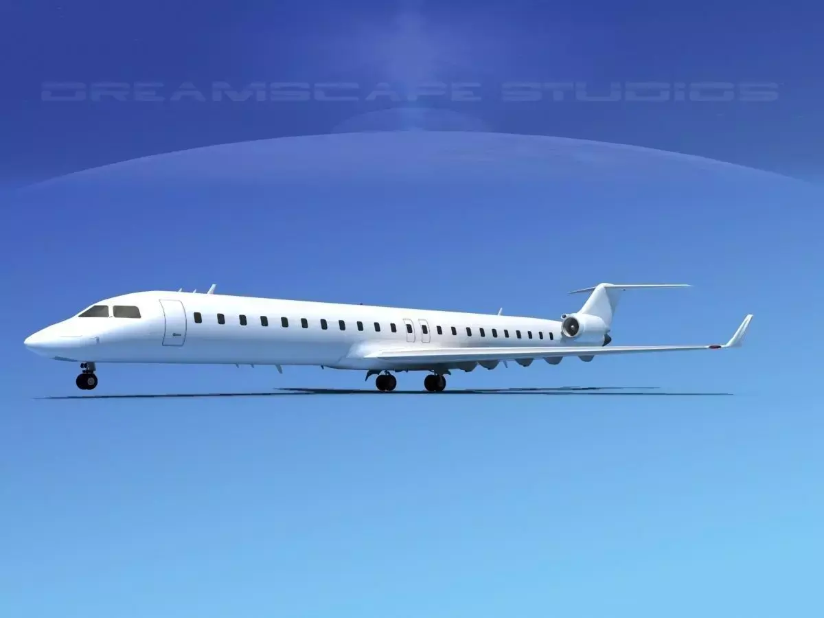 Bombardier CRJ900 Unmarked 2 3D model