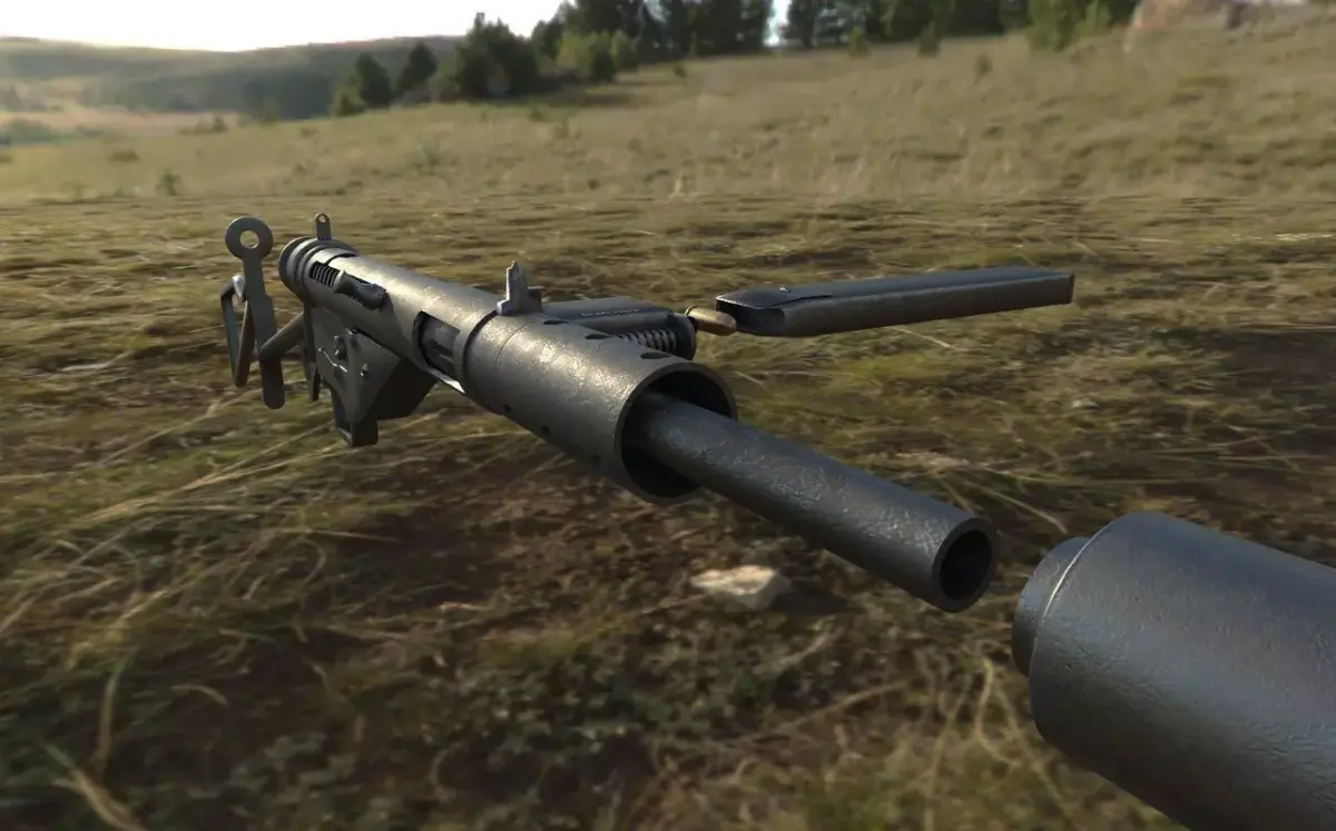 Sten Submachine gun Low-poly 3D model