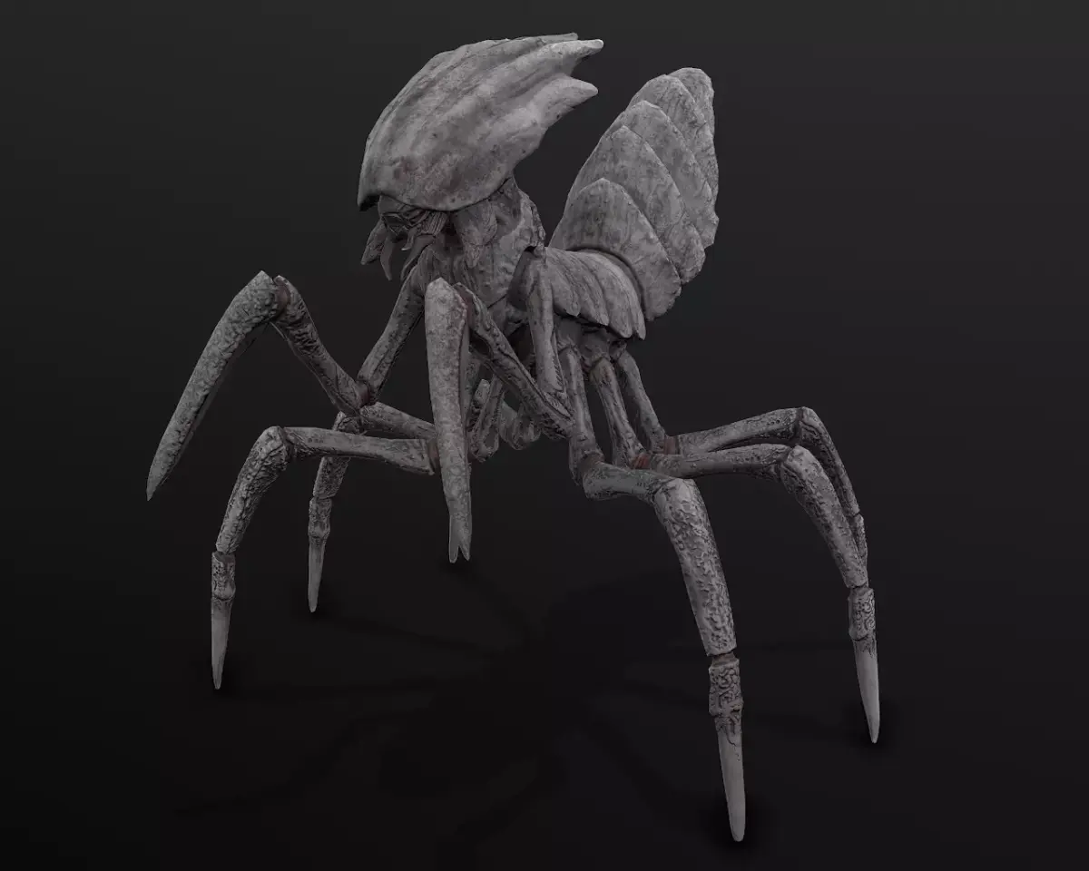 Slicer beetle Low-poly 3D model