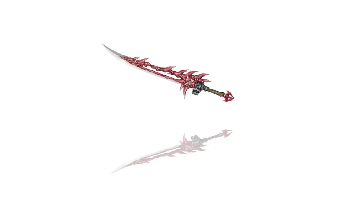 Flesh Katana Low-poly 3D model