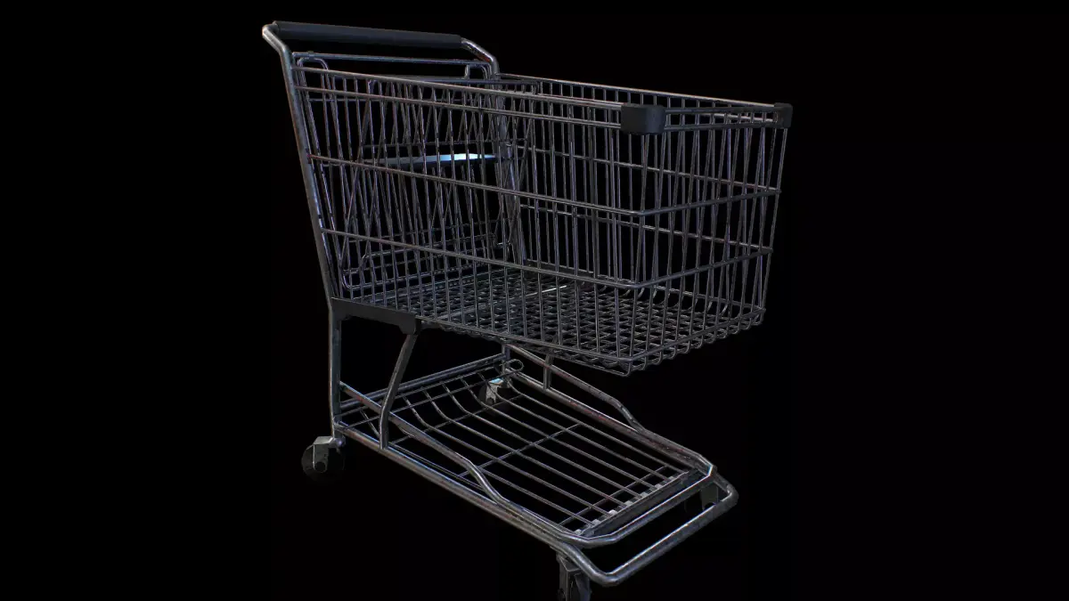 Shopping Cart - Gest Low-poly 3D model