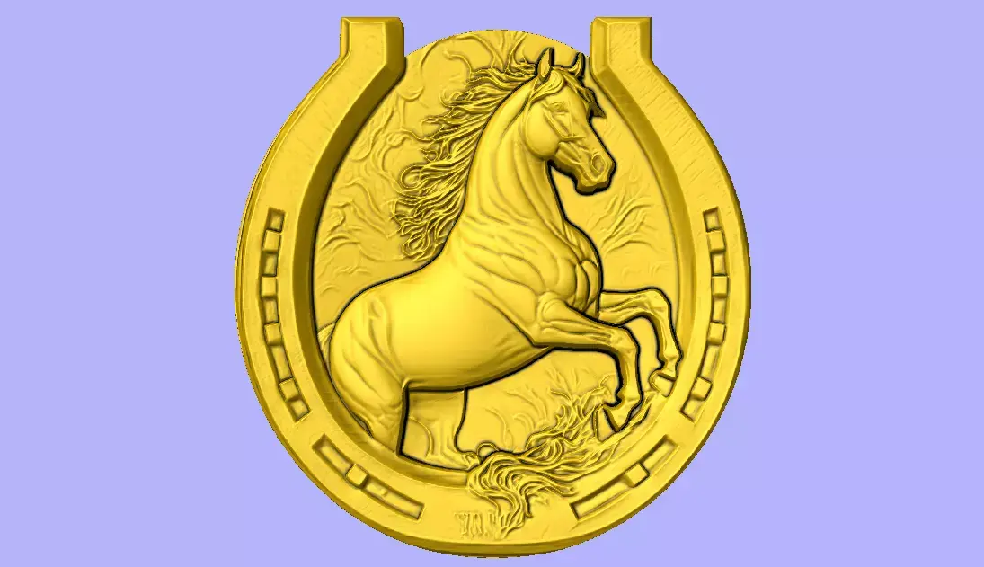 STL FILE CAVALO EMPINANDO 3D model