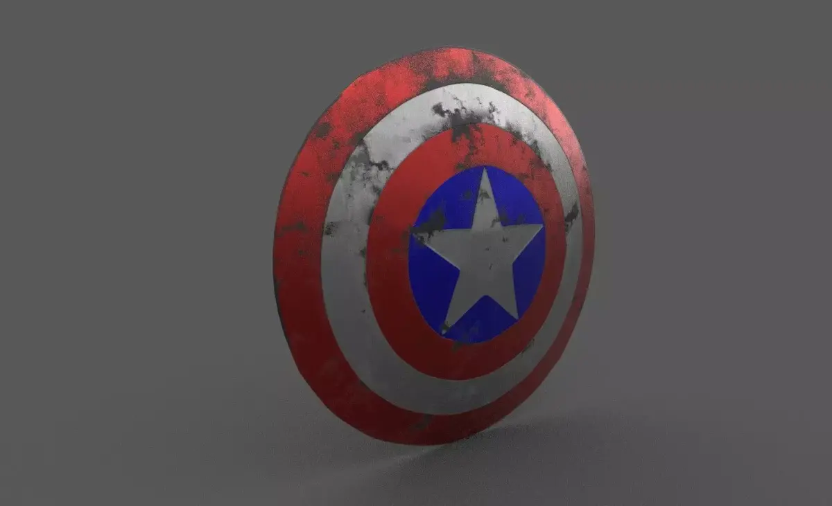 Captain America Shield 3D model get