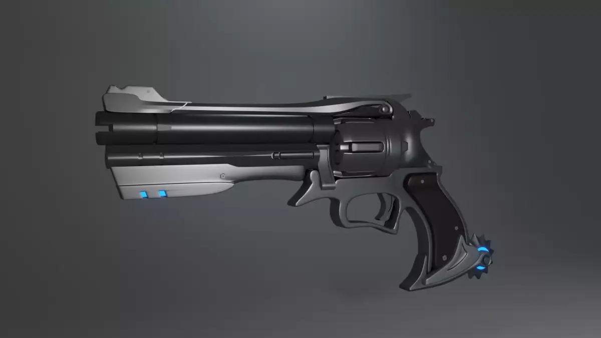 Overwatch McCree Peacekeeper gun 3D Free 3D model