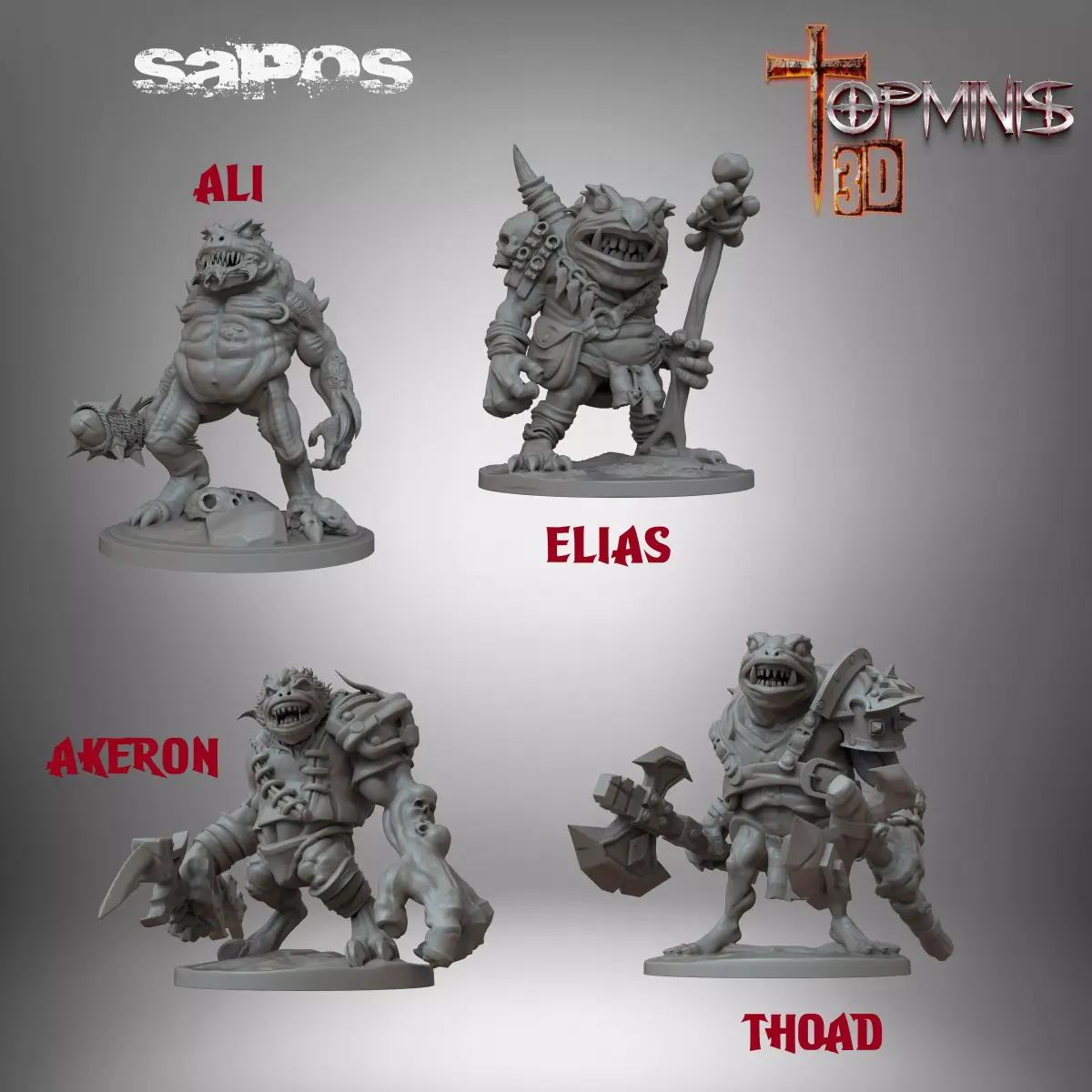 TOAD MEN 3D print model