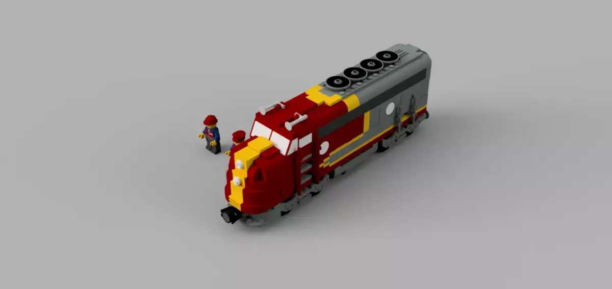 LEGO SANTA FE SUPER CHIEF 10020 3D print model