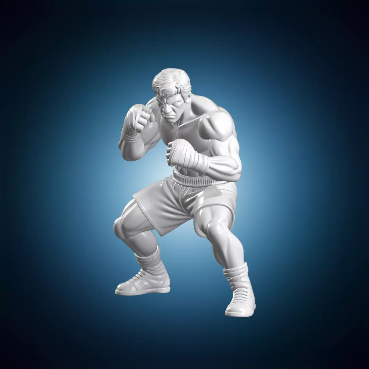 Rocky Balboa Training Figure 3D Printable 3D print model