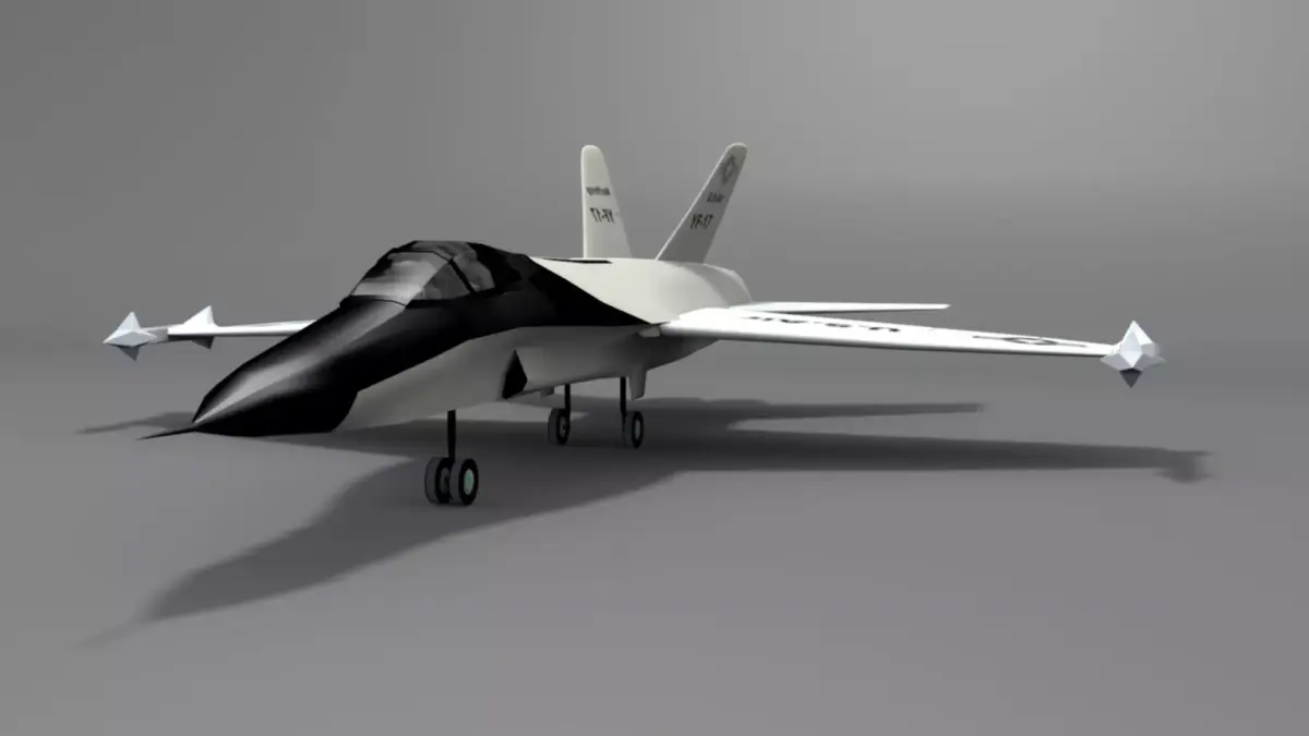 Northrop YF 17 Cobra Low-poly 3D model