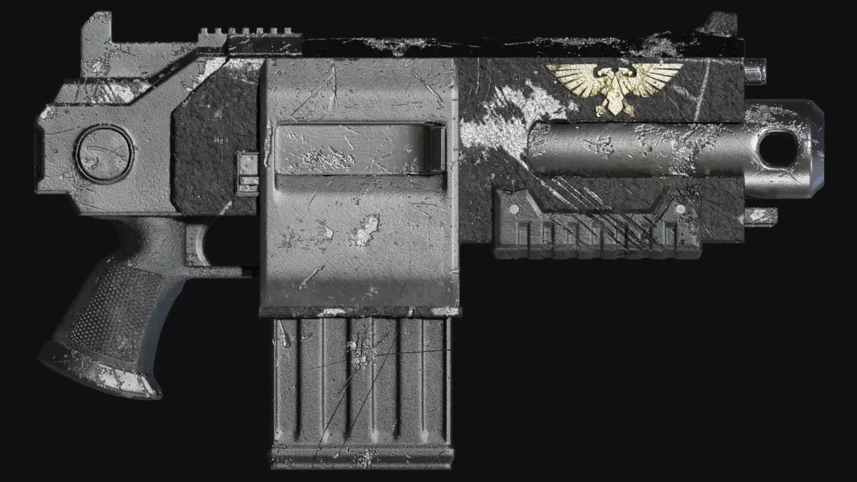 Warhammer 40K Bolter Low-poly 3D model purchase