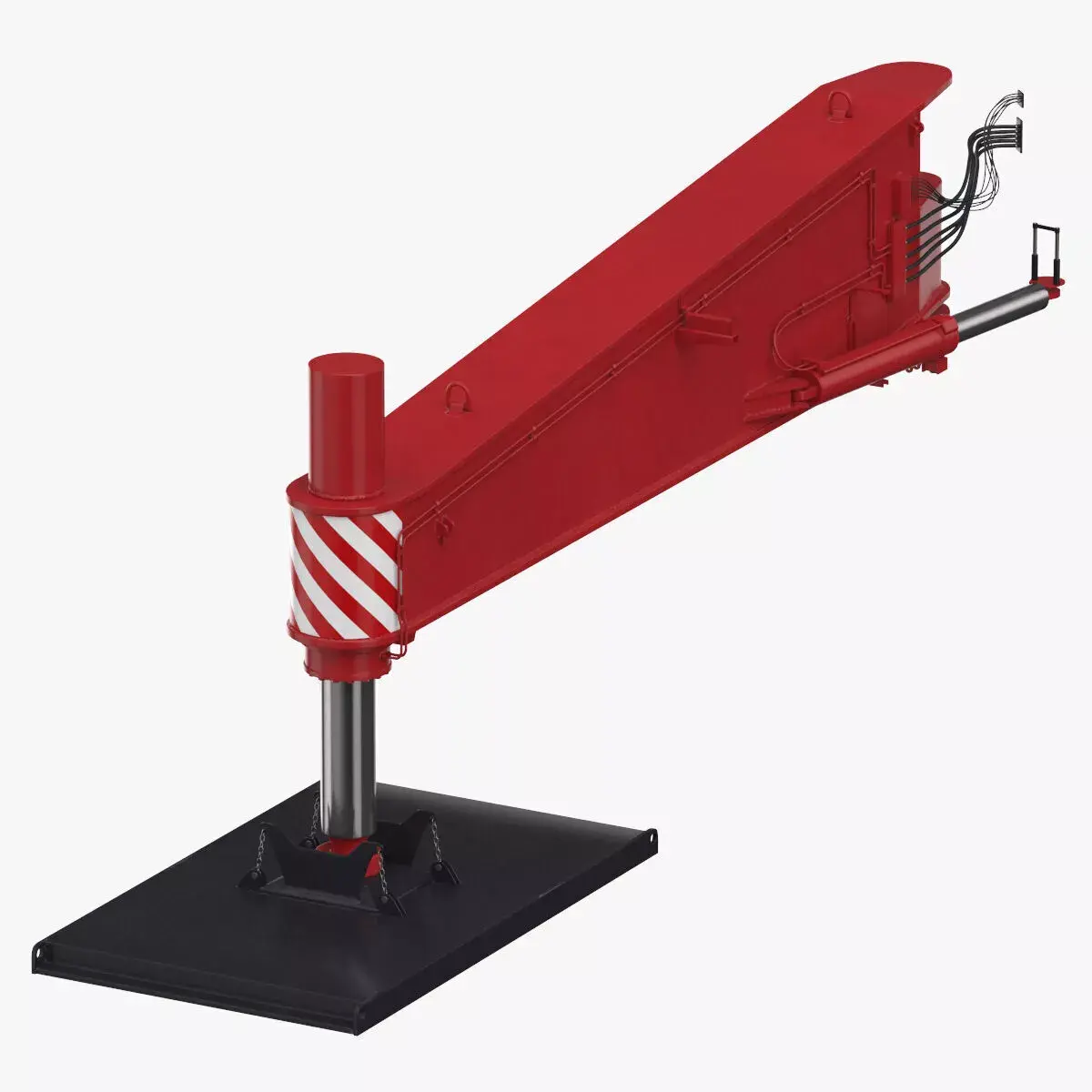 Crane Outrigger Large 02 Red 3D model