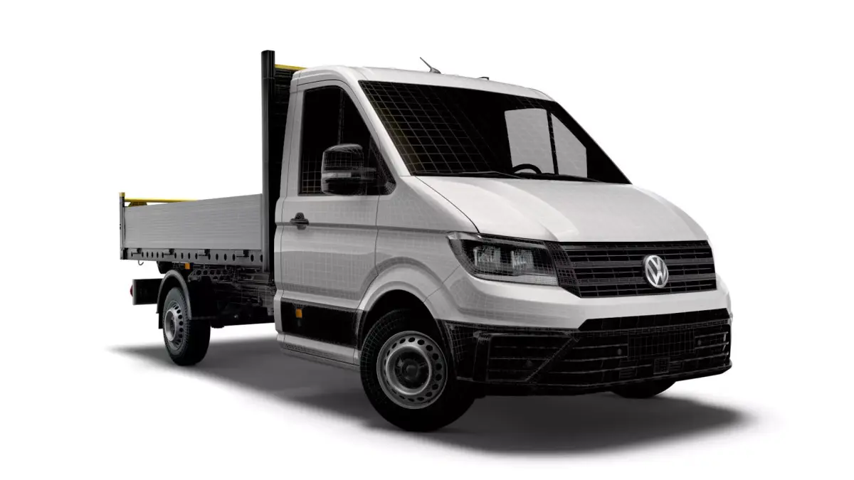 VW Crafter Single Cab Tipper 2021 3D model