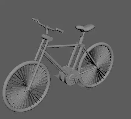 bicycle Low-poly 3D model 6