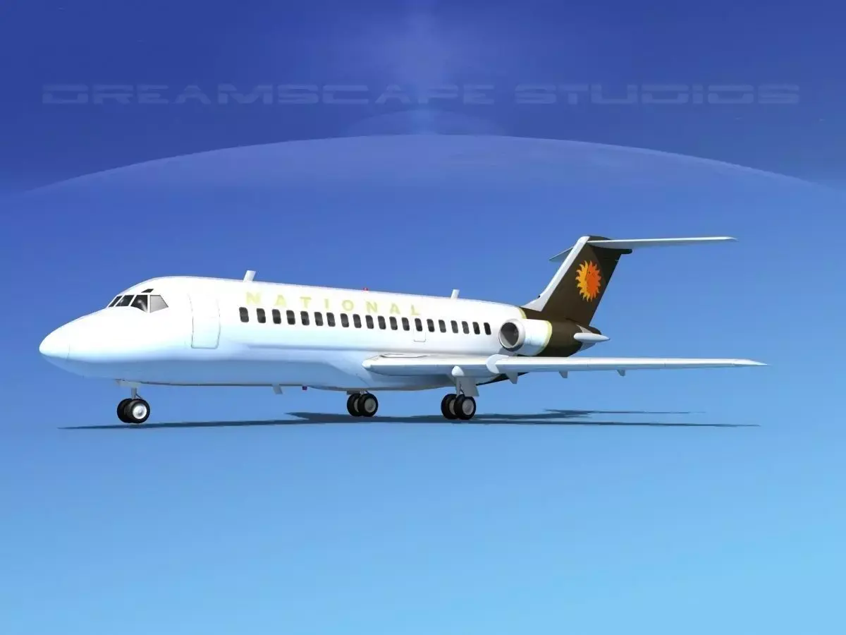 Douglas DC-9-15 National 3D model