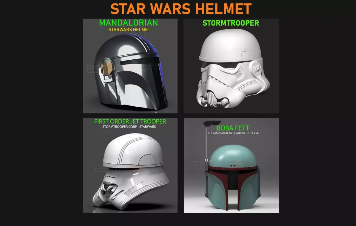 STARWARS HELMETS 3D Model Collection