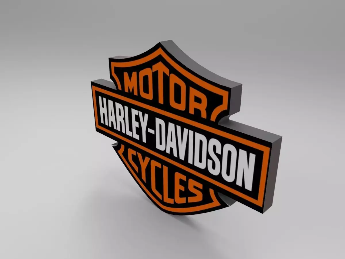 Harley logo Free 3D model