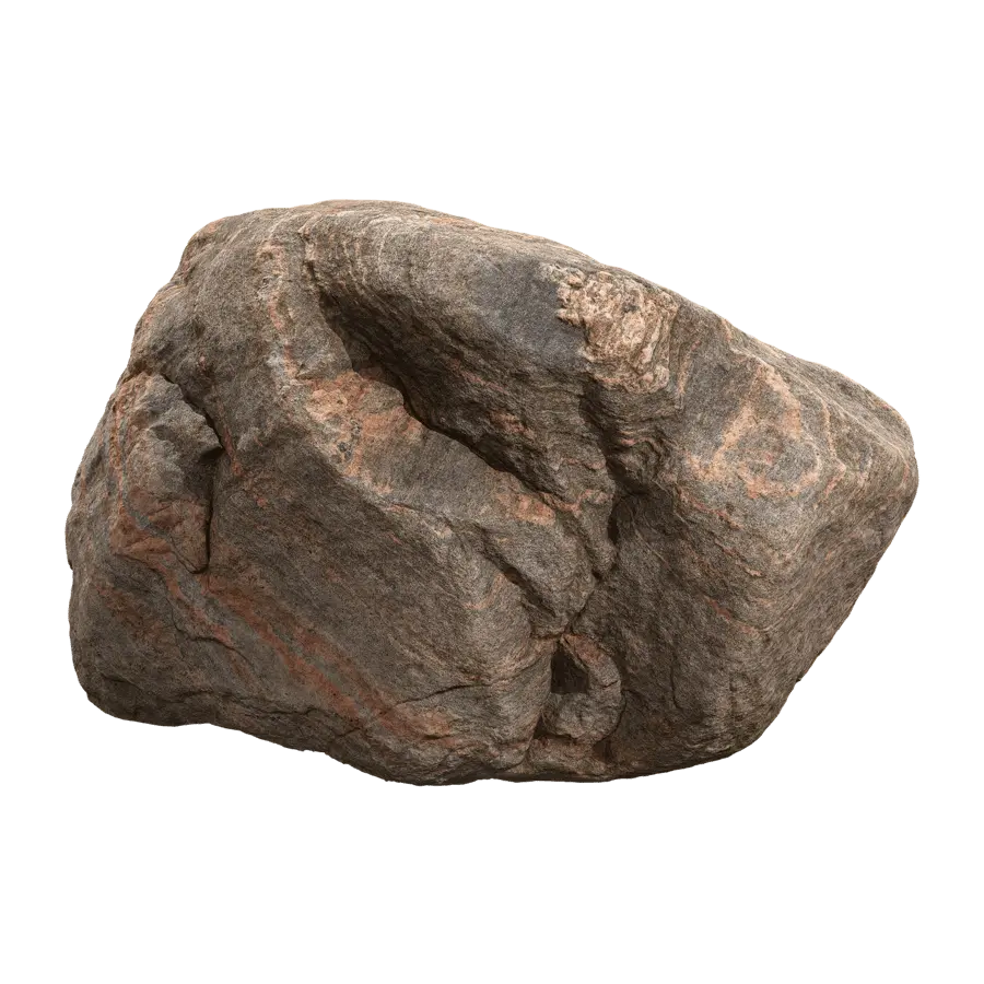  Dark Warm Toned Marbled Large Rock Boulder Model  purchase