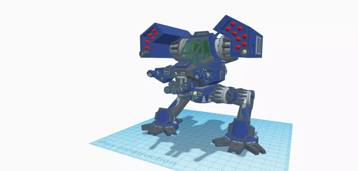 Storm Walker    Heavy mecha tank 3D print model