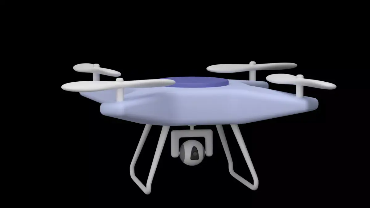 Cartoon Drone 3D model