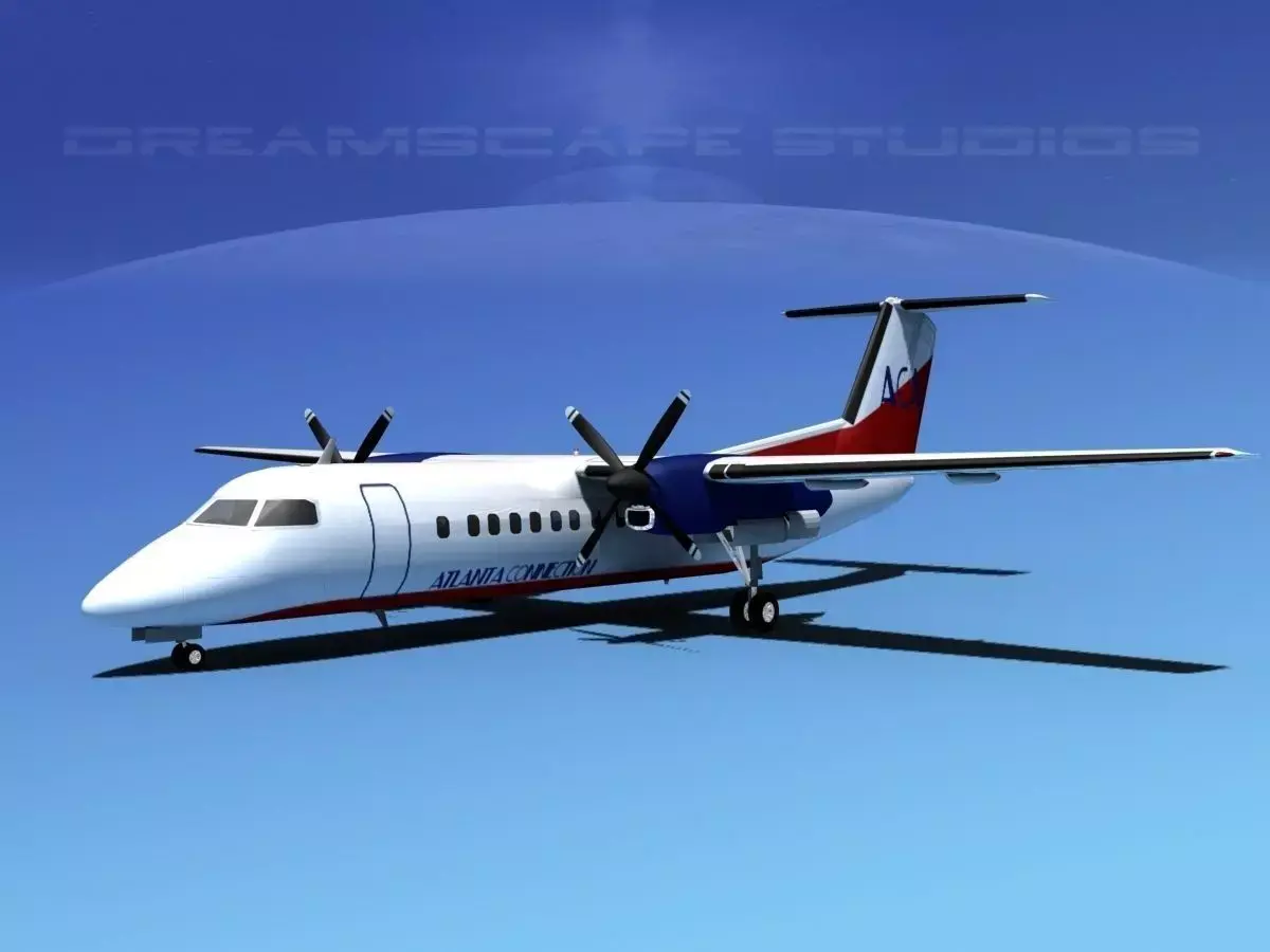 DeHavilland DHC-8-Q300 Atlanta Connection 3D model