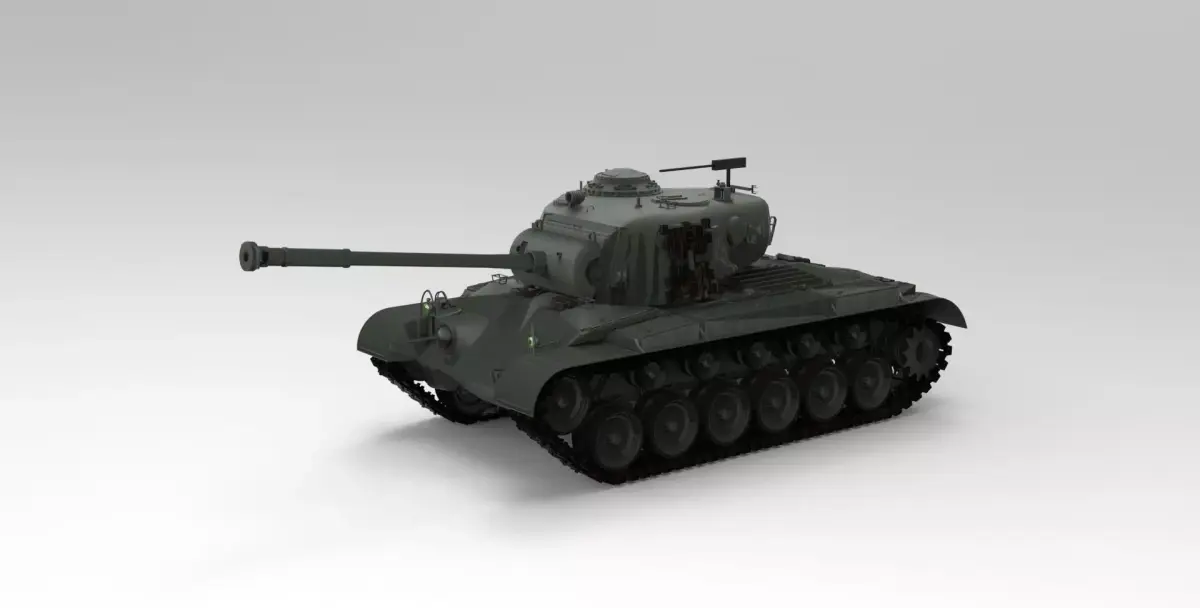 M26 Pershing tank 3D model