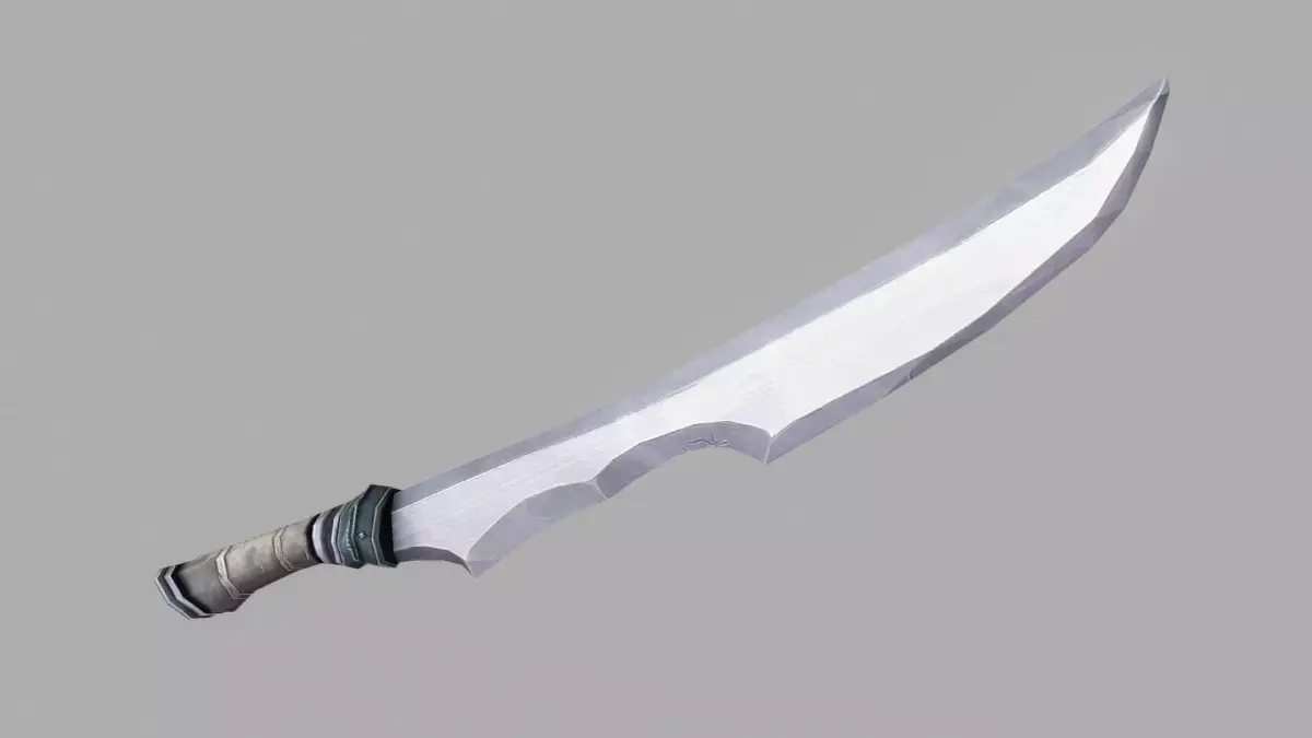 Sword Low-poly 3D model 49