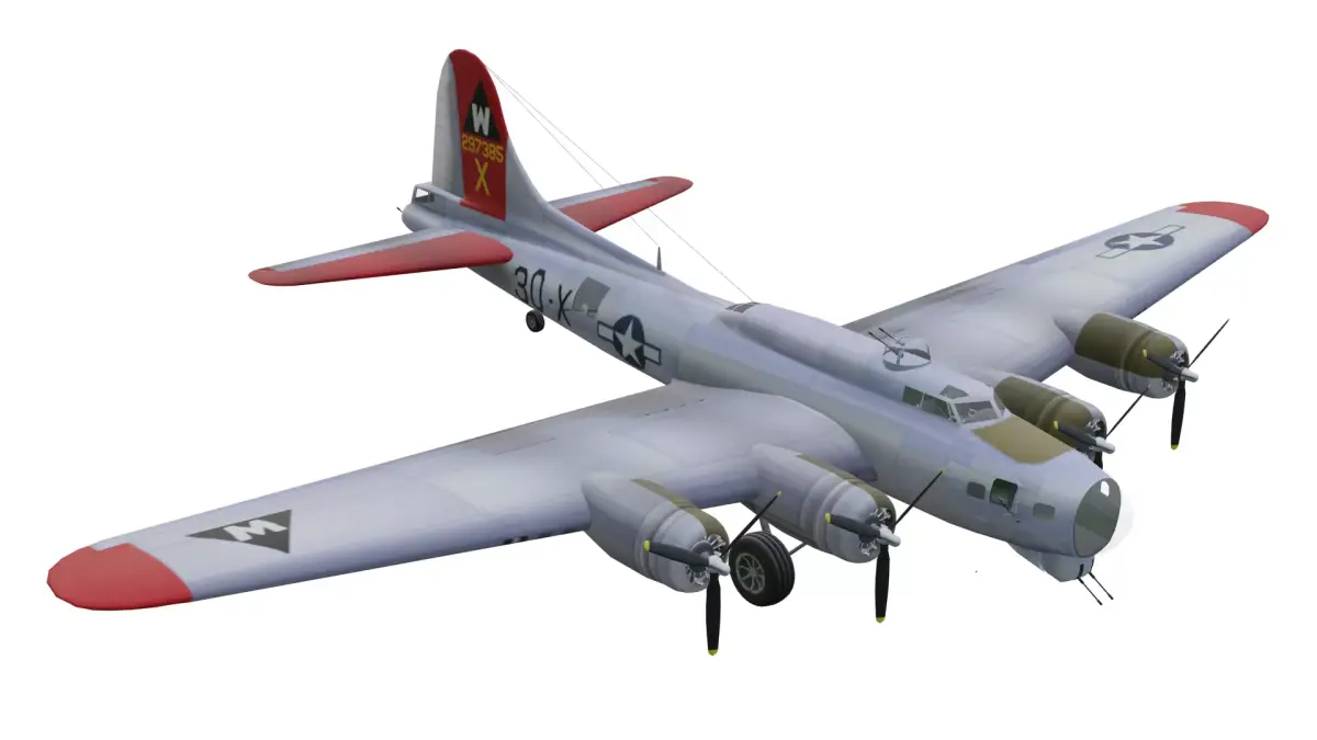 Boeing B-17 Flying Fortress Low-poly 3D model buy