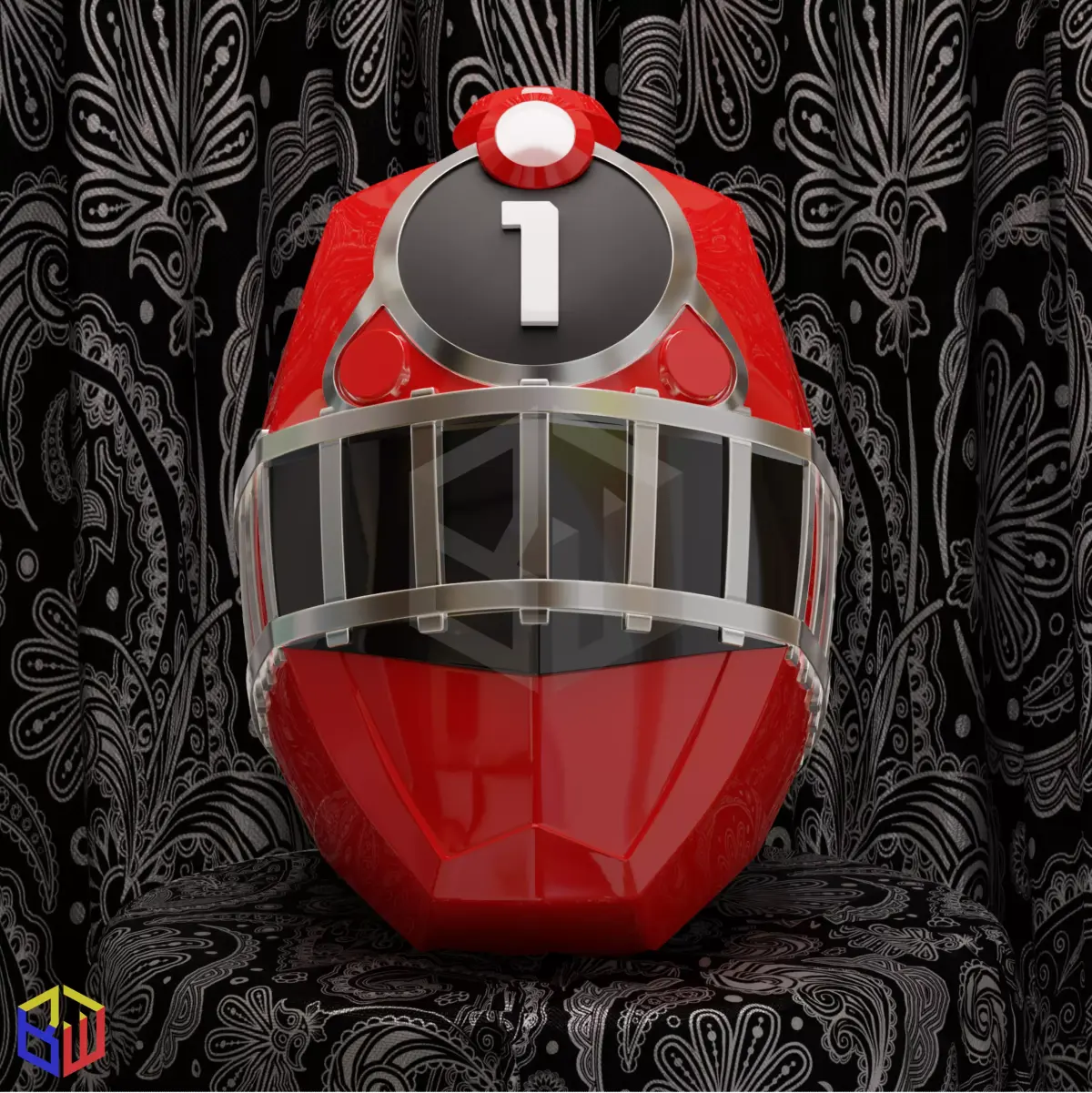 Power Rangers Train Force Red Ranger Helmet 3D print model