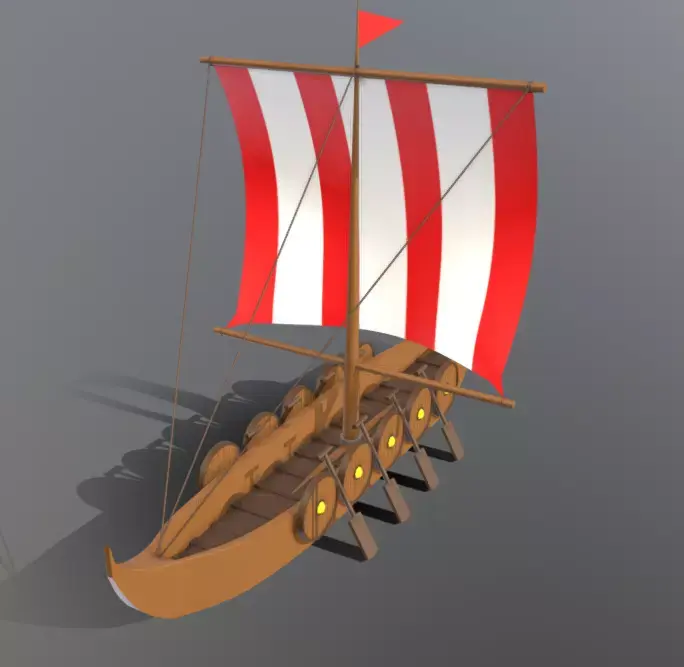 Viking Ship 3D model shop