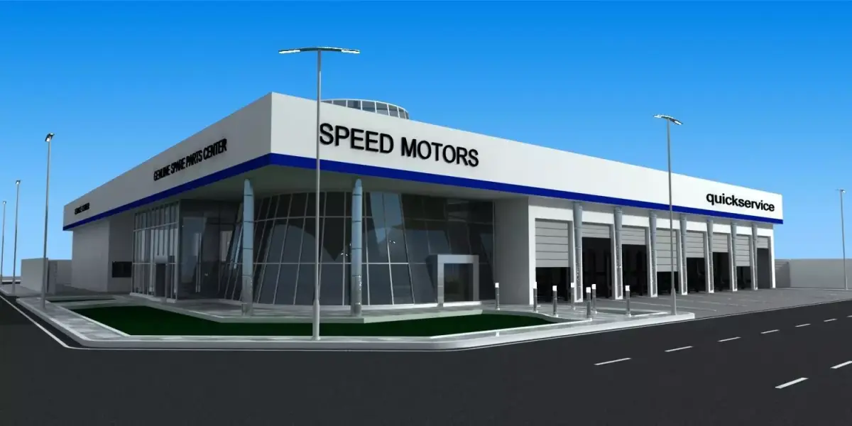 Car showroom - exhibition 3D model