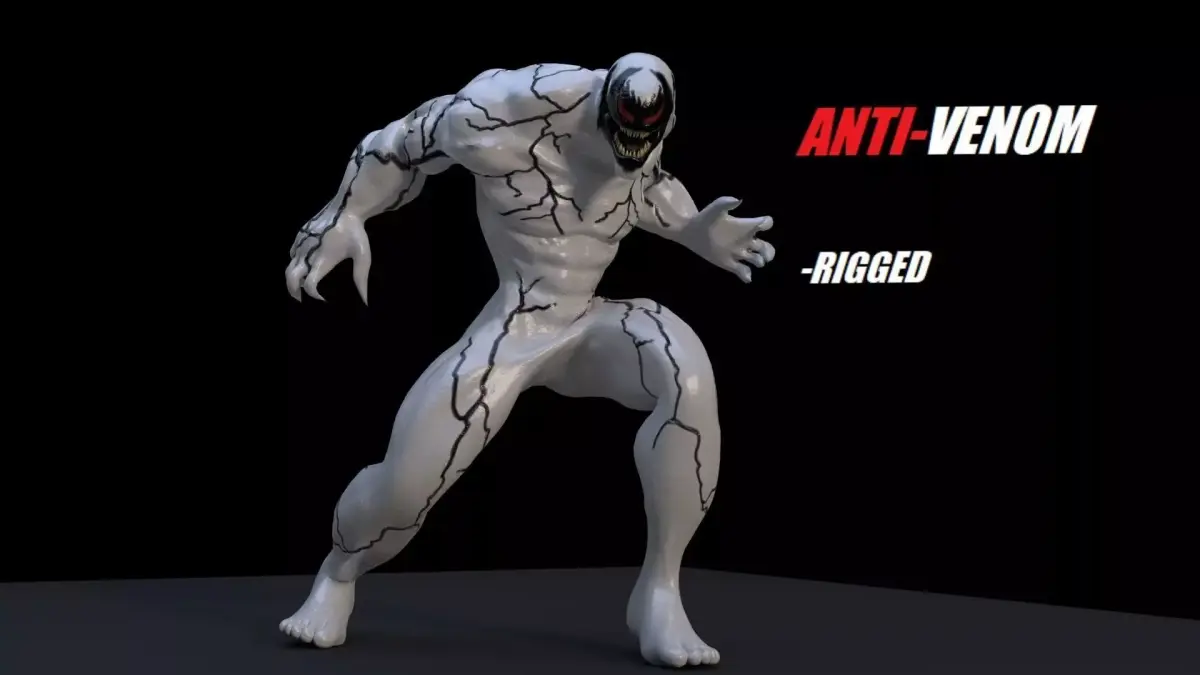 Anti-Venom Rigged 3D model