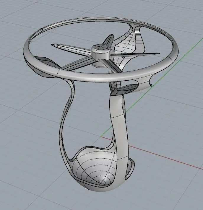 Propel futuristic table with circular design Free 3D model
