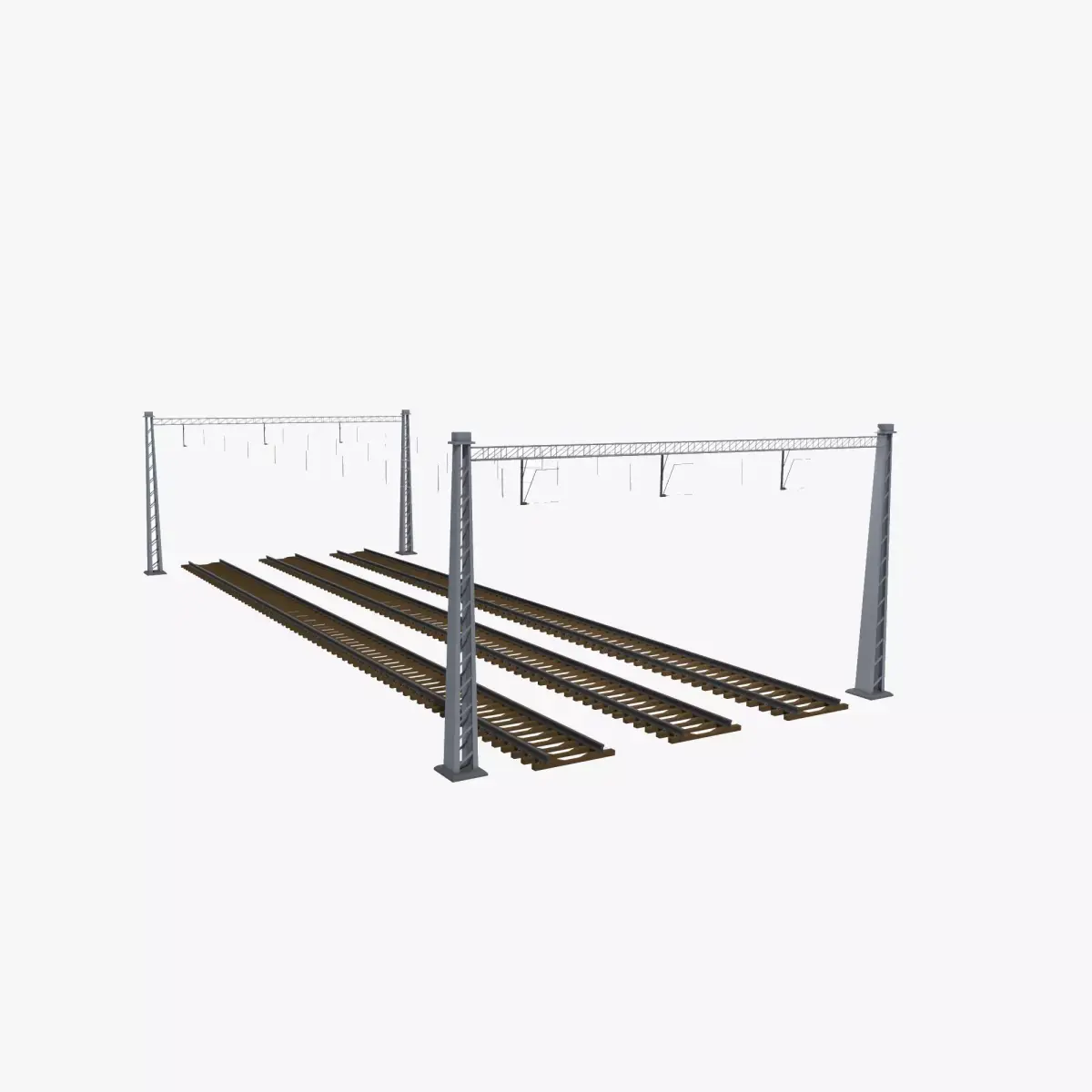 Railway High Traction Gate 3D model