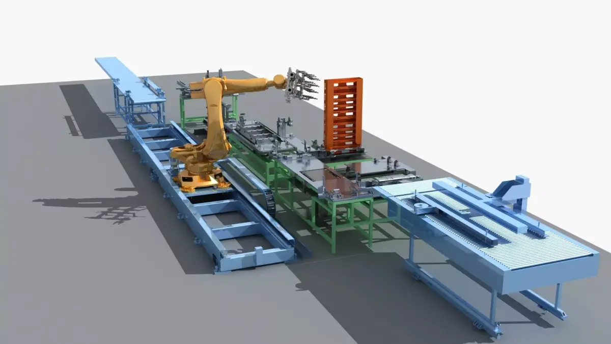 Industrial Equipment 36 - Automatic Production Line 3D model