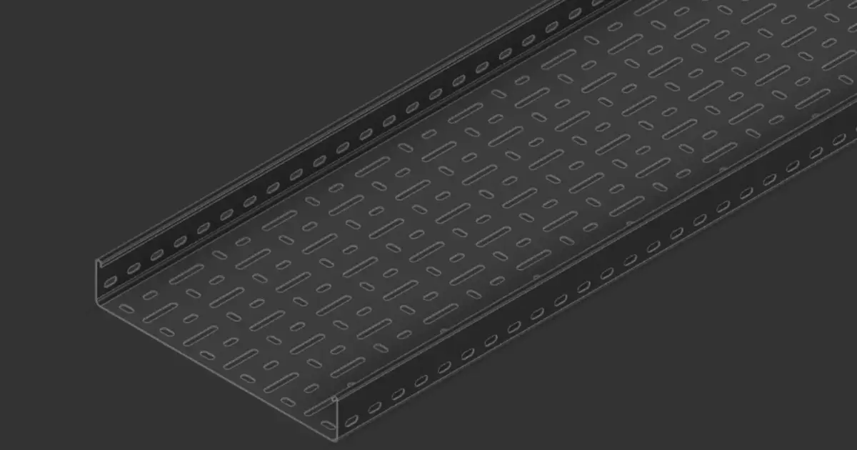 Cable Tray 300mm x 3000mm TYPE2 3D model