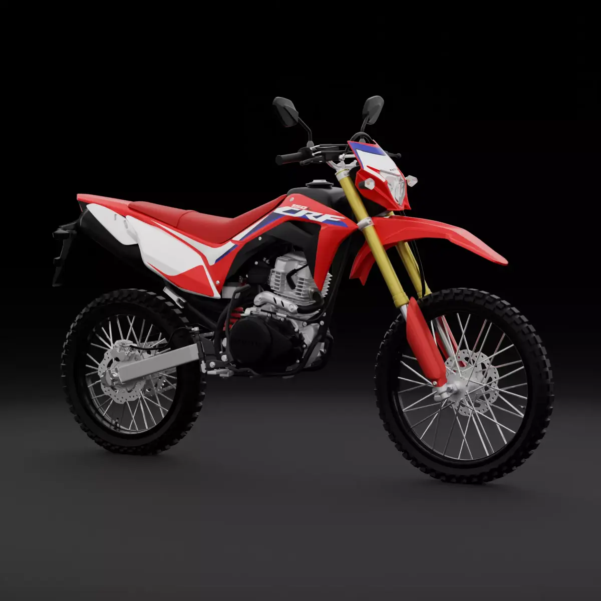 2017 Honda CRF150 L 3D model