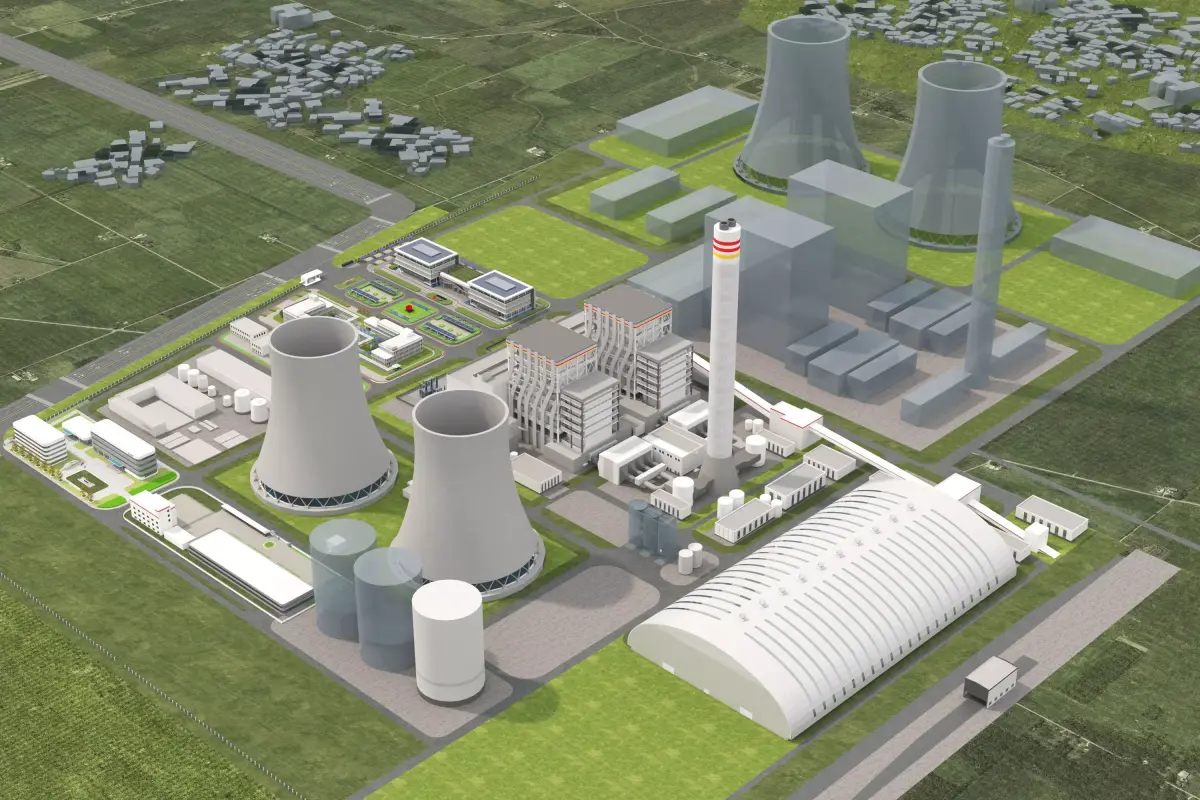 Thermal power plant - nuclear power plant - chemical plant 3D model purchase