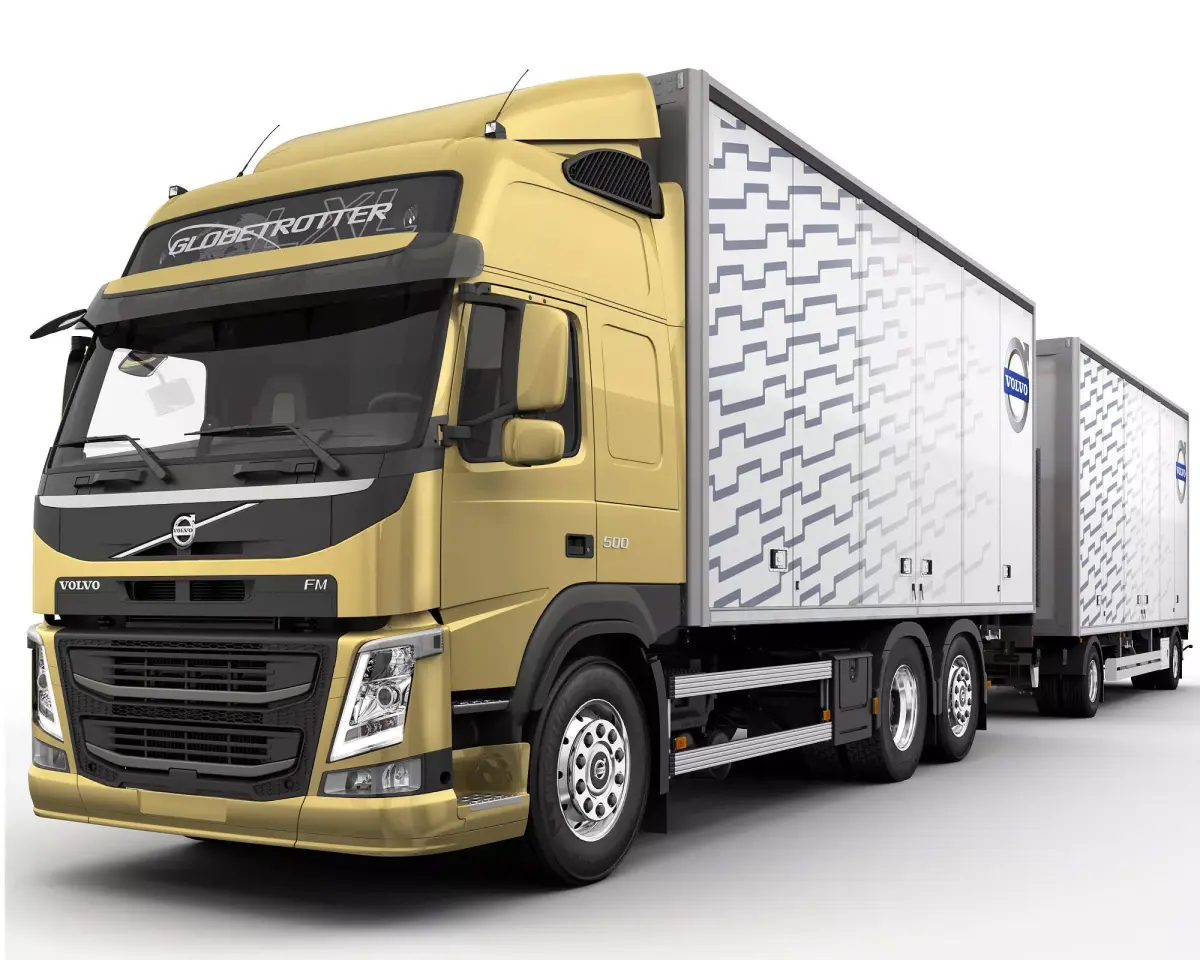 VOLVO FM 6X2 With Trailer 3D model