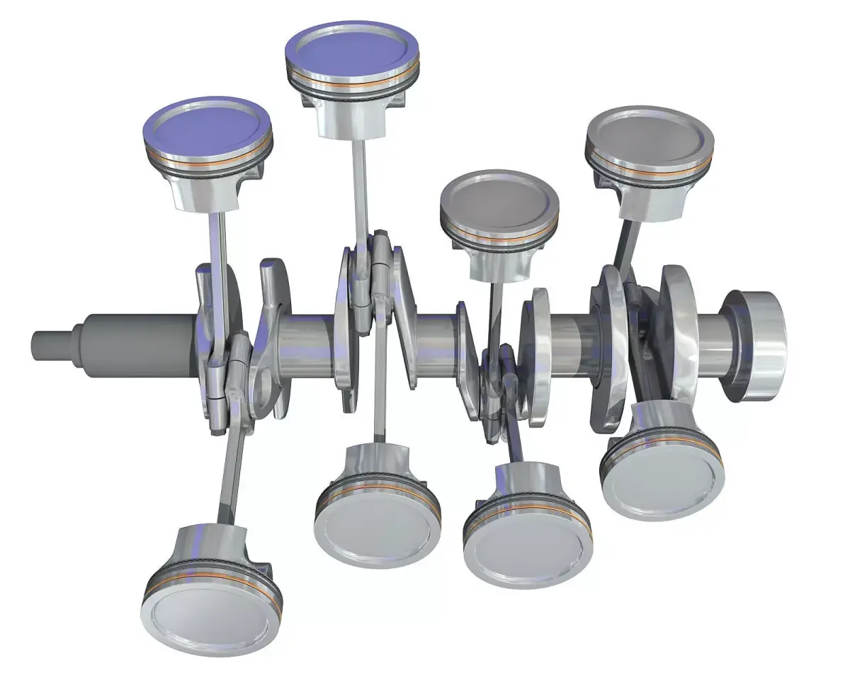 Animated V8 Engine Cylinders 3D model by 3D-Horse