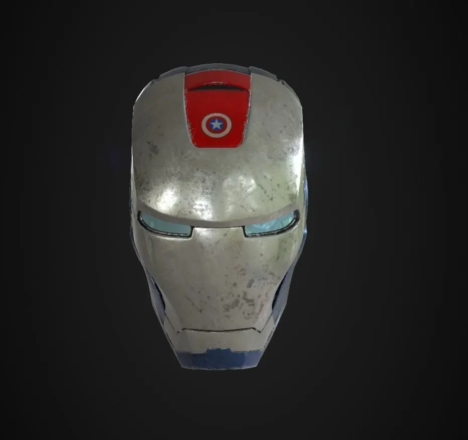 American Man Helmet 3D model