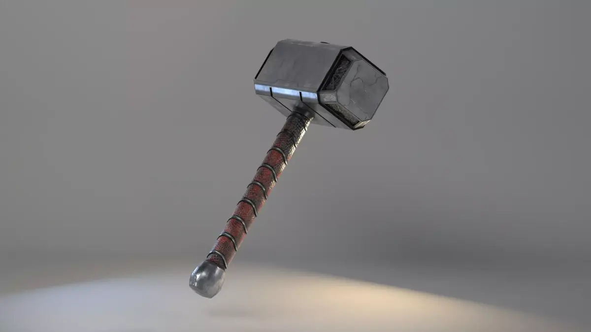 Hummer thor hammer Low-poly 3D model