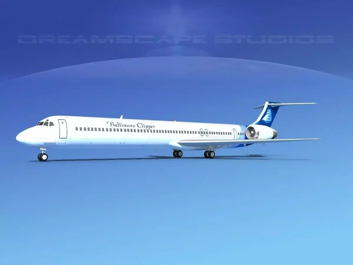 McDonnell Douglas MD-90 Baltimore Clipper 3D model