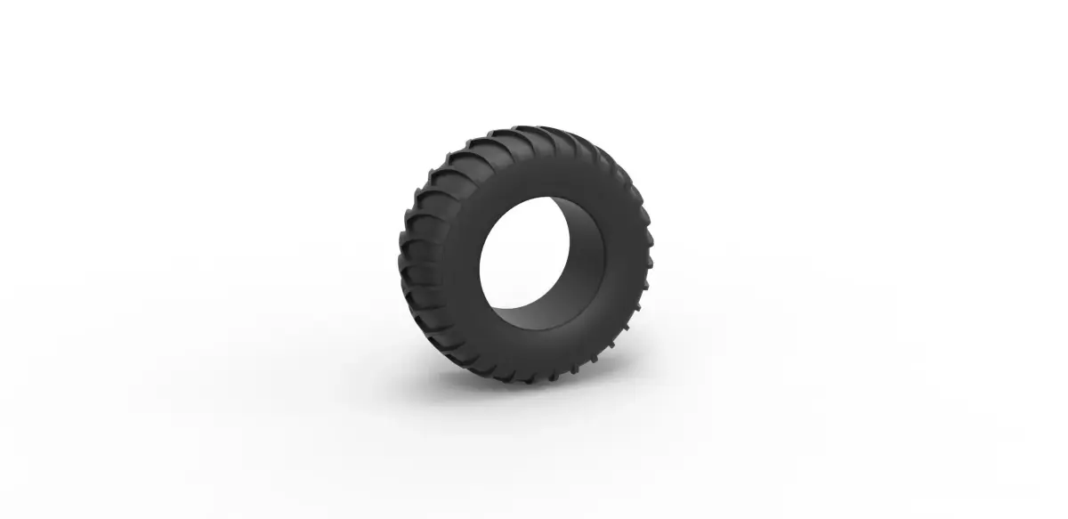 Tire for sand and snow 3 Scale 1 to 25 3D print model