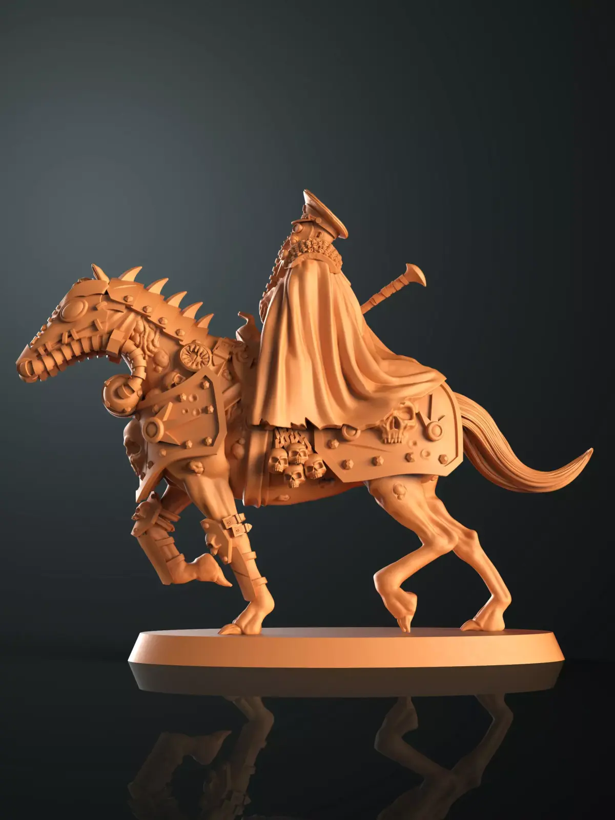 Traitor mounted commander  3D print model