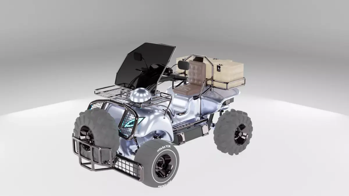 Futuristic All-Terrain Utility Vehicle Concept 3D model