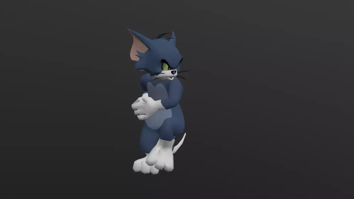 TOMC-026 Tom Cat Throwing Low-poly 3D model