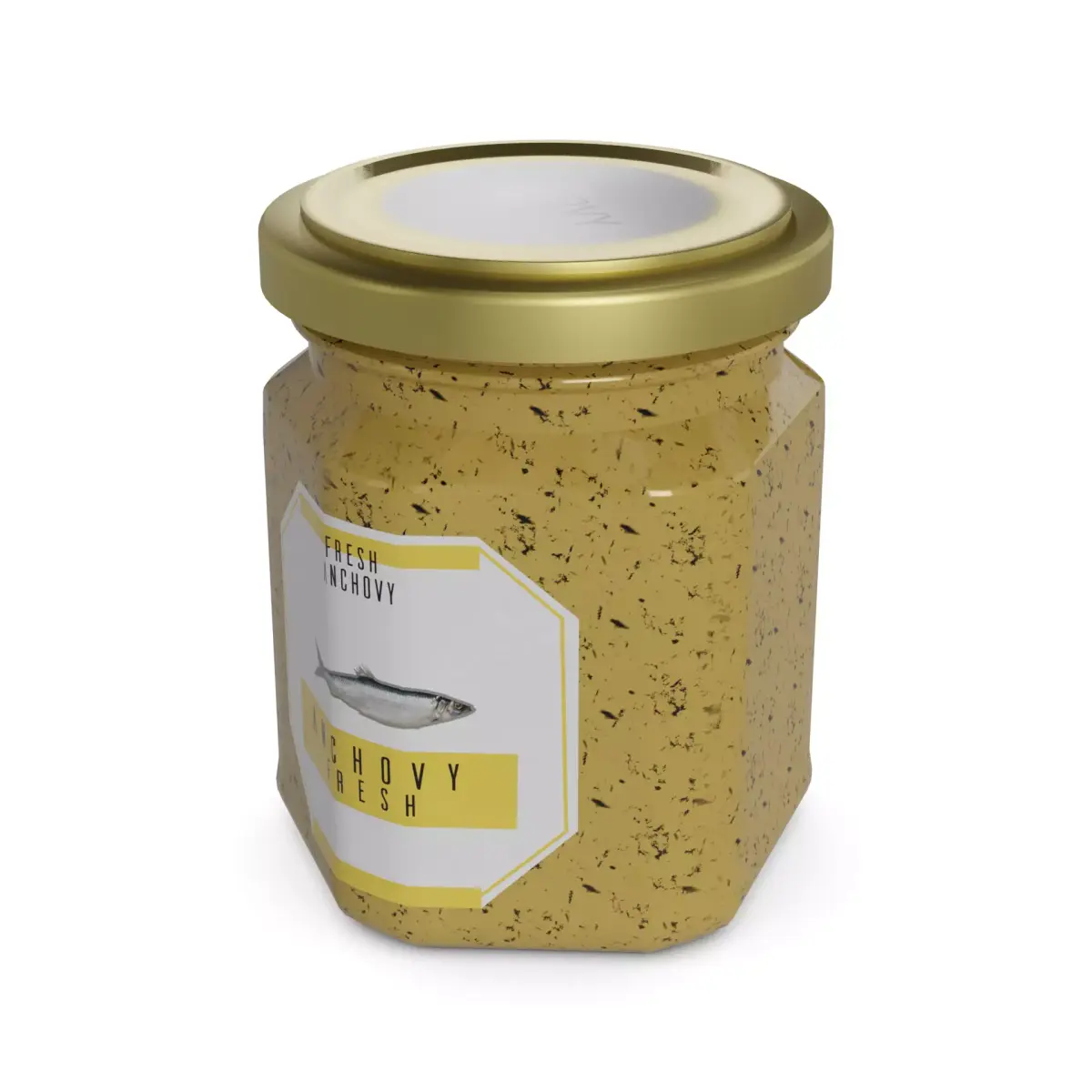 Fish spreads and pates Anchovy Spread Low-poly 3D model