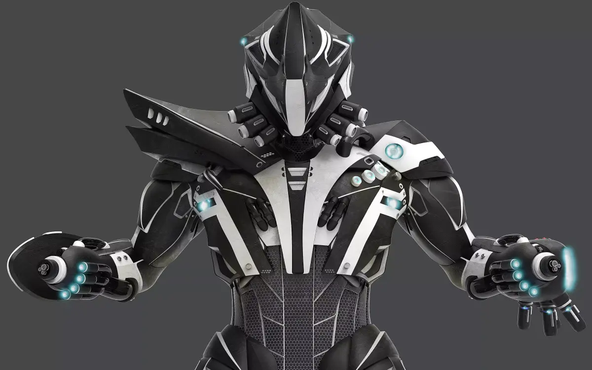 Mech Soldier 3D Printable 3D print model