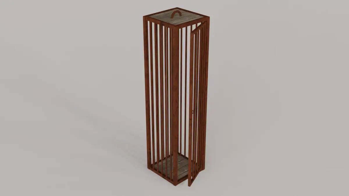 Medieval Cages Gibbets - Low-poly PBR Low-poly 3D model