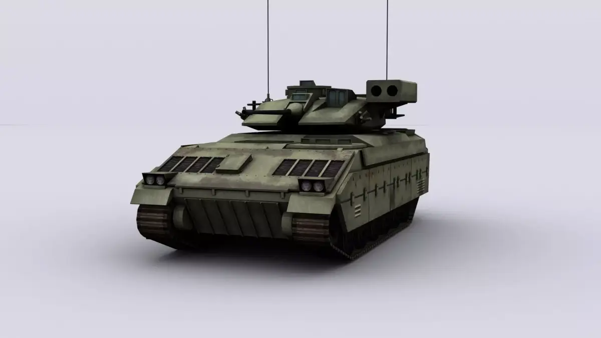 M2 Bradley Low-poly 3D model by sobul