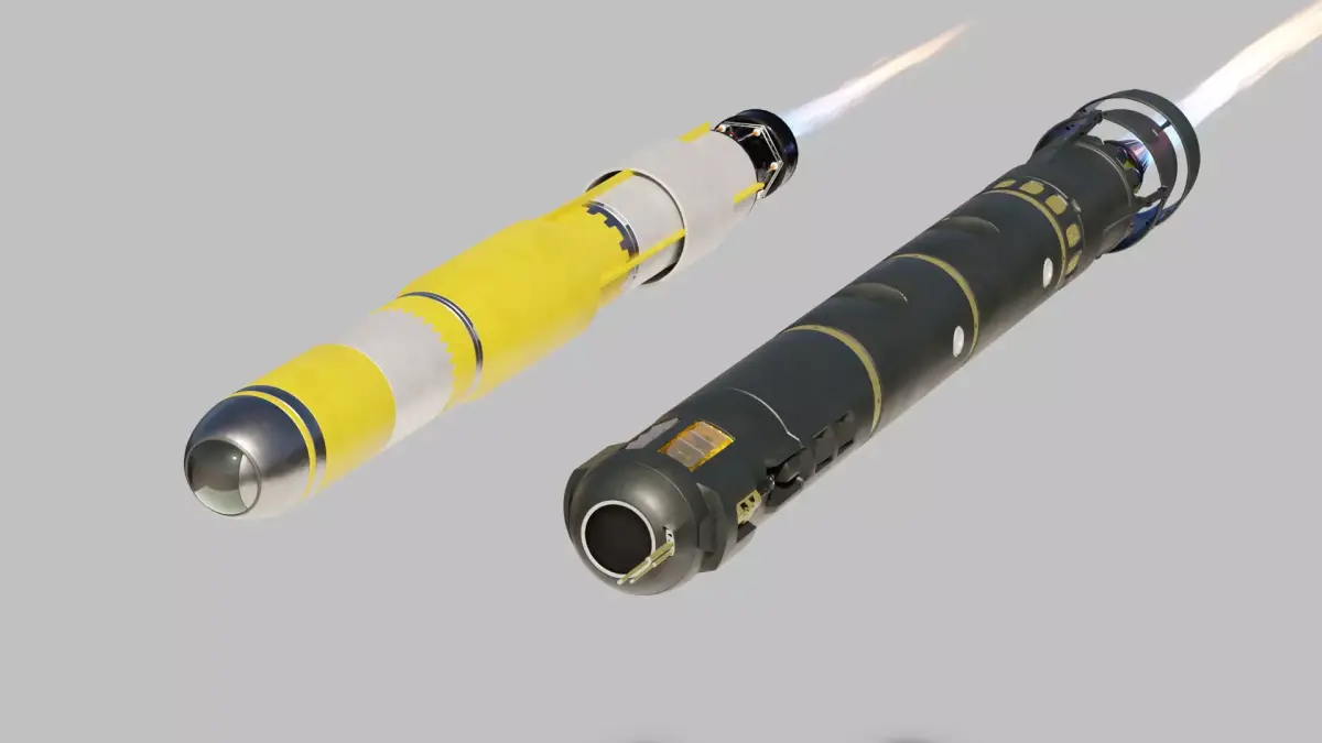 SciFi Missile Torpedo Set 3D model